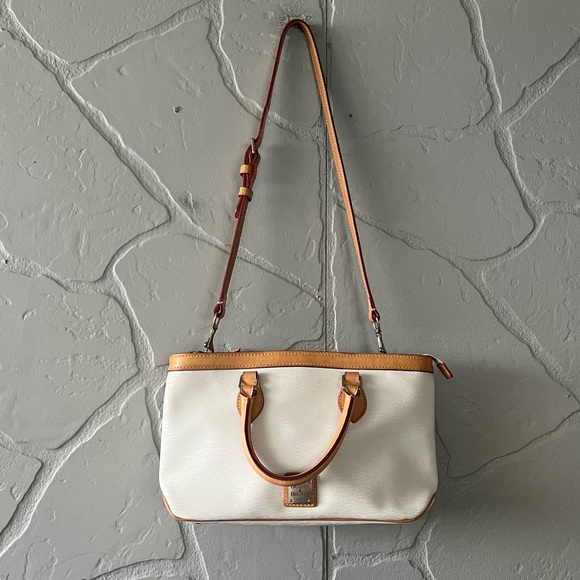 Dooney & Bourke Bags Dooney And Bourke White And Brown Leather